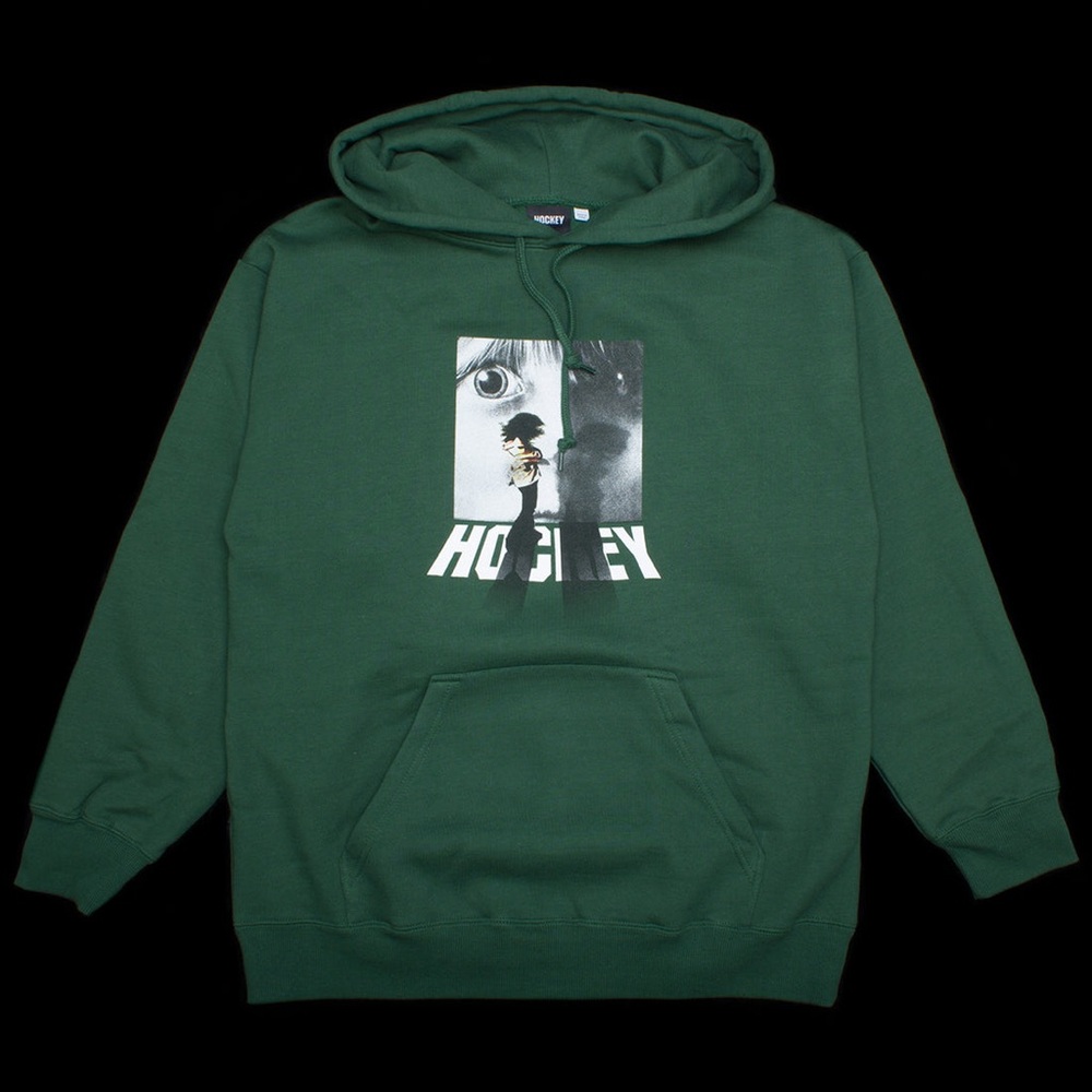 Hockey Skateboards Green Pullover Hooded Sweatshirt  NWOT Large